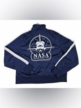 Mighty Fine Navy and White NASA Track Jacket